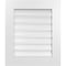 Ekena Millwork Vertical Surface Mount PVC Gable Vent: Functional, w/ 3-1/2"W x 1"P Standard Frame, 22"W x 26"H GVPVE22X2601SF - alternate 1